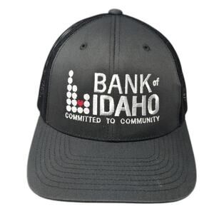 Bank Of Idaho Committed To Community Trucker Hat Gray OS The Classics Yupoong